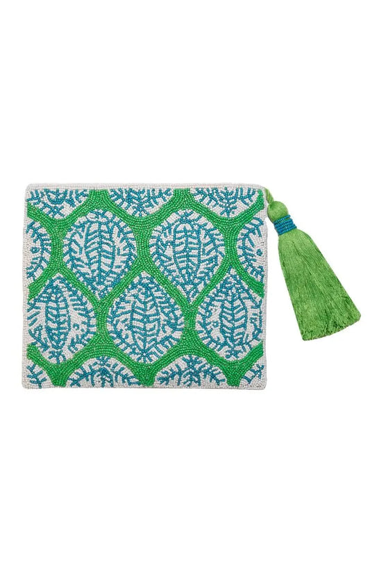 Tortuga Beaded clutch